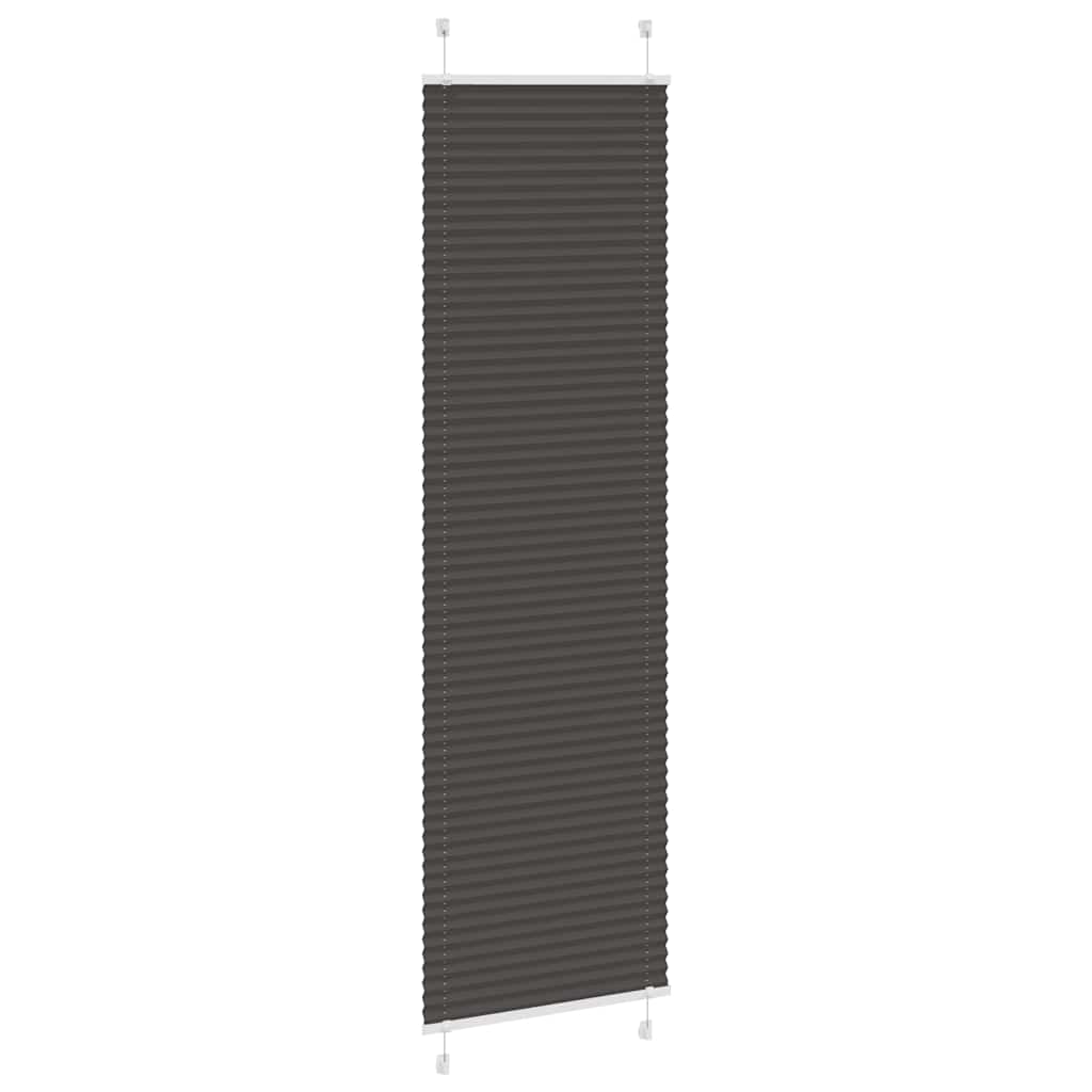 Plisirana zavjesa Crna 65x200 cm Širina tkanine 64,4 cm Poliester