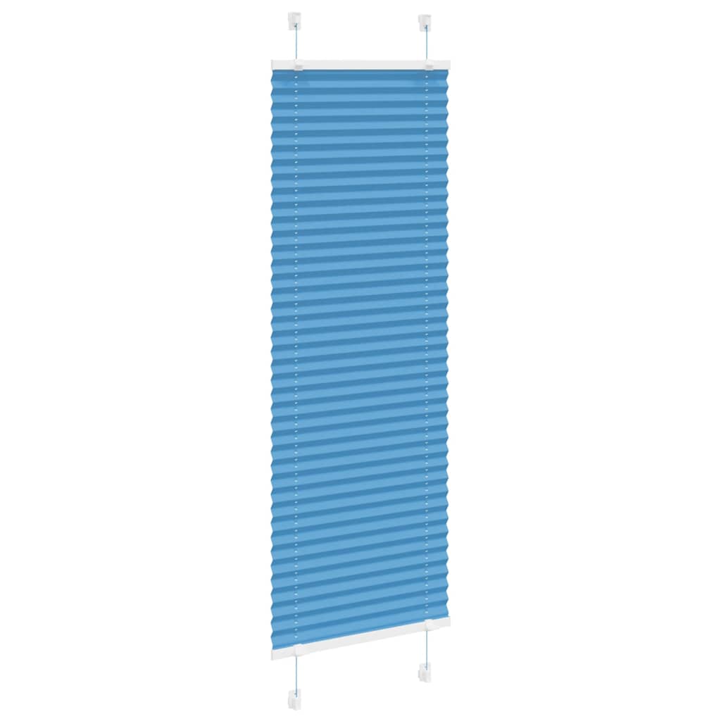 Plisirana zavjesa Plava 45x100 cm Širina tkanine 44,4 cm Poliester