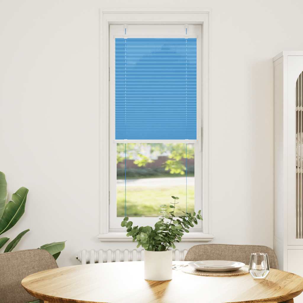 Plisirana zavjesa Plava 40x150 cm Širina tkanine 39,4 cm Poliester