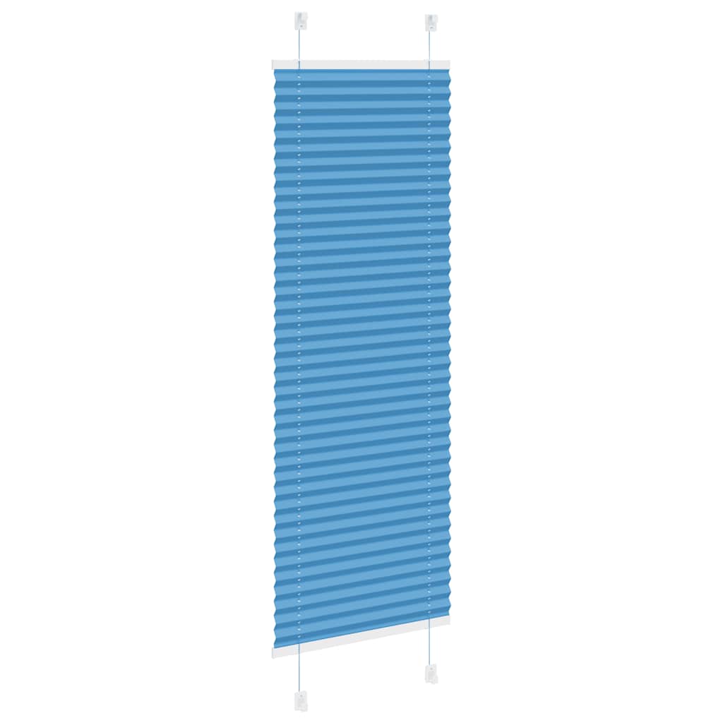 Plisirana zavjesa Plava 45x150 cm Širina tkanine 44,4 cm Poliester