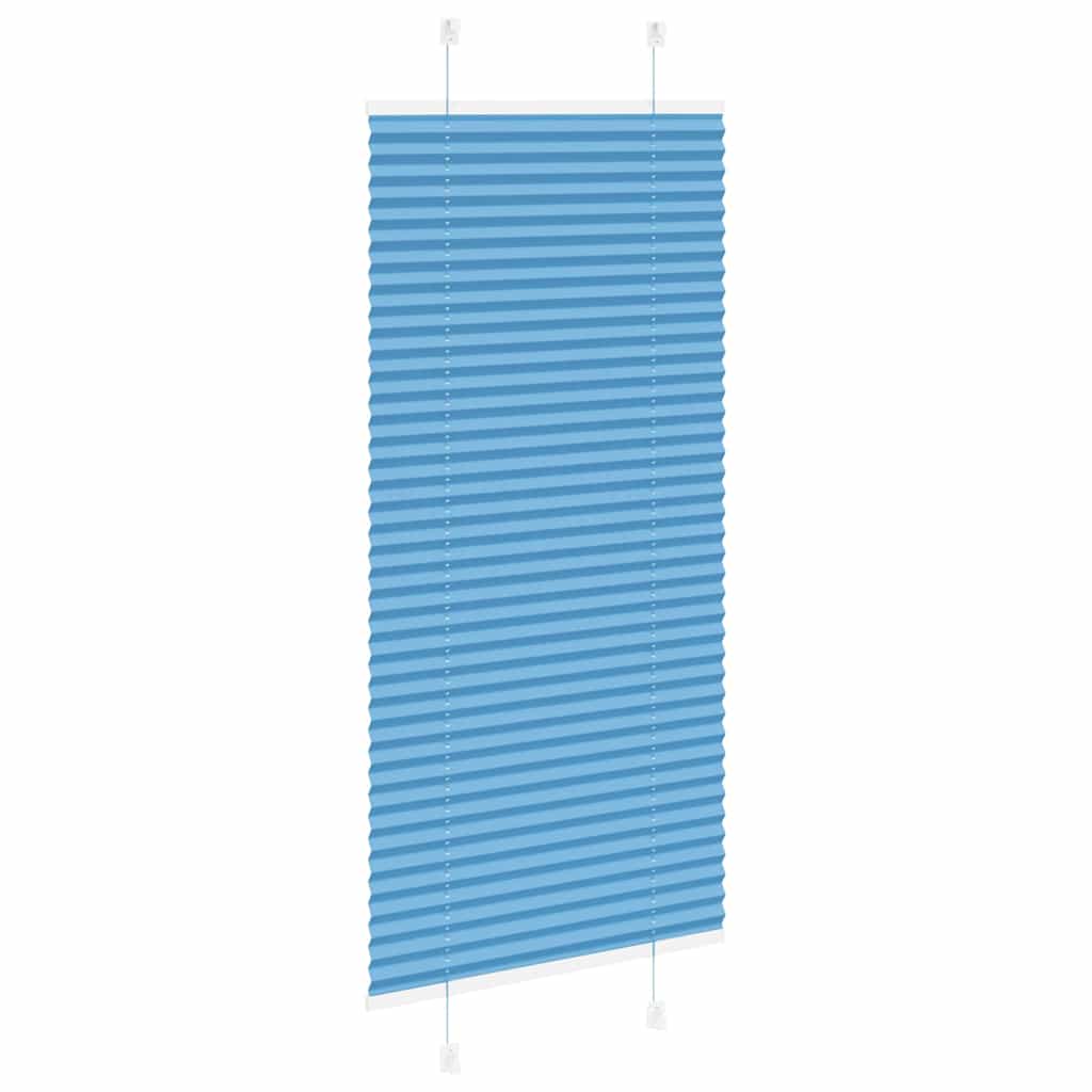 Plisirana zavjesa Plava 65x150 cm Širina tkanine 64,4 cm Poliester