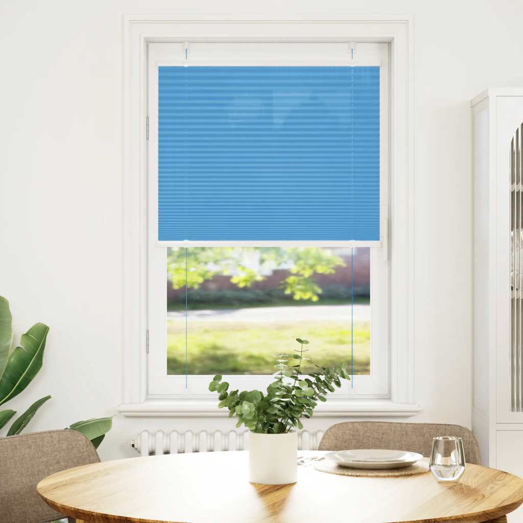 Plisirana zavjesa Plava 80x150 cm Širina tkanine 79,4 cm Poliester