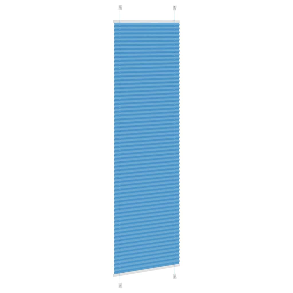 Plisirana zavjesa Plava 55x200 cm Širina tkanine 54,4 cm Poliester