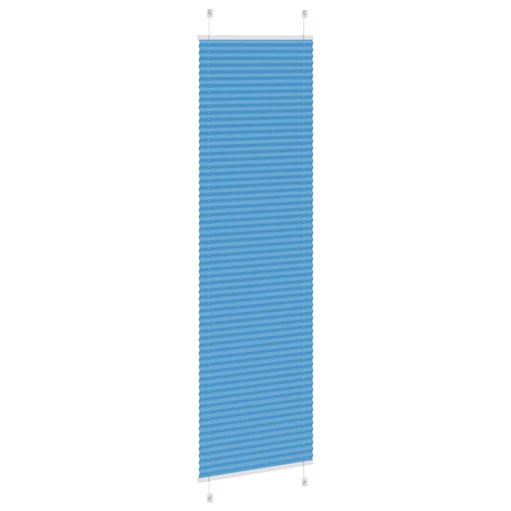 Plisirana zavjesa Plava 65x200 cm Širina tkanine 64,4 cm Poliester