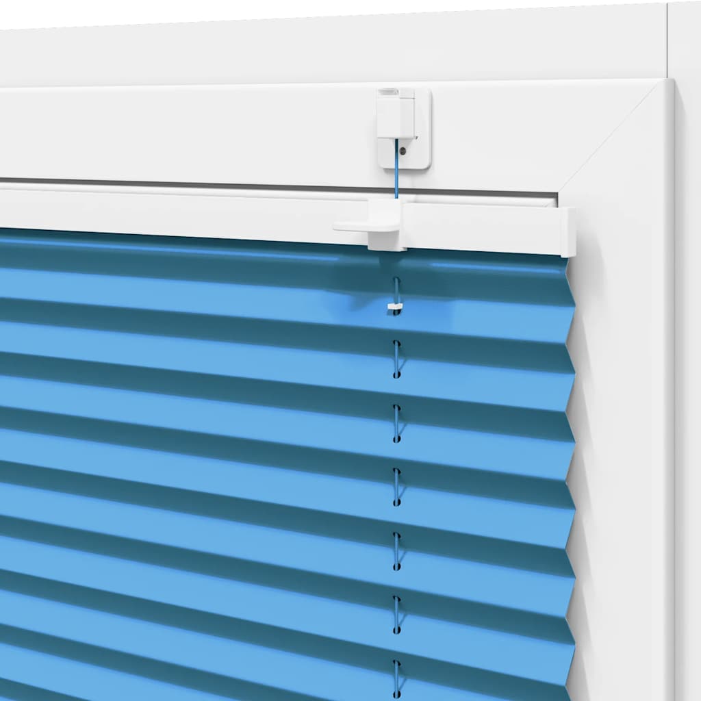 Plisirana zavjesa Plava 75x200 cm Širina tkanine 74,4 cm Poliester