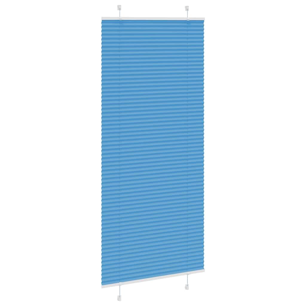 Plisirana zavjesa Plava 90x200 cm Širina tkanine 89,4 cm Poliester
