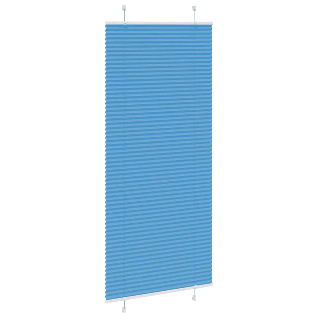 Plisirana zavjesa Plava 95x200 cm Širina tkanine 94,4 cm Poliester