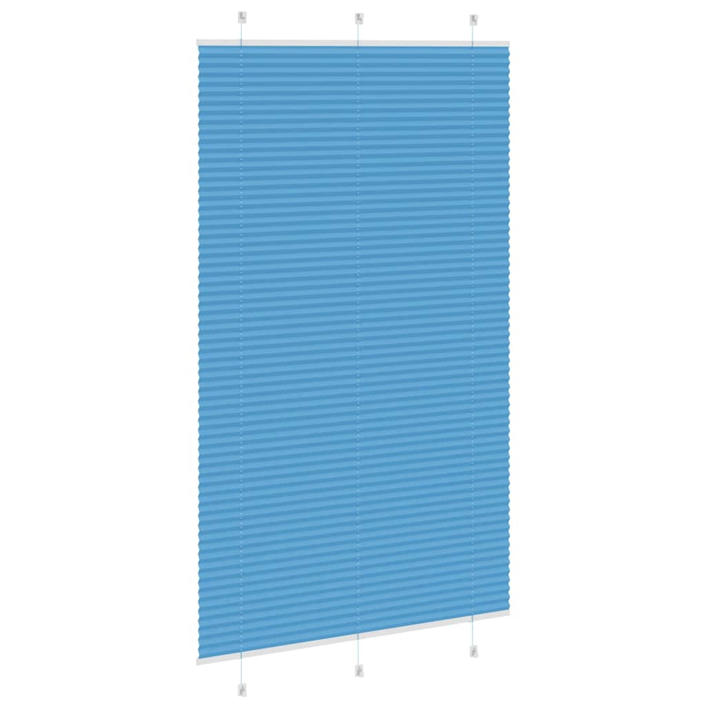 Plisirana zavjesa Plava 120x200 cm Širina tkanine 119,4 cm Poliester