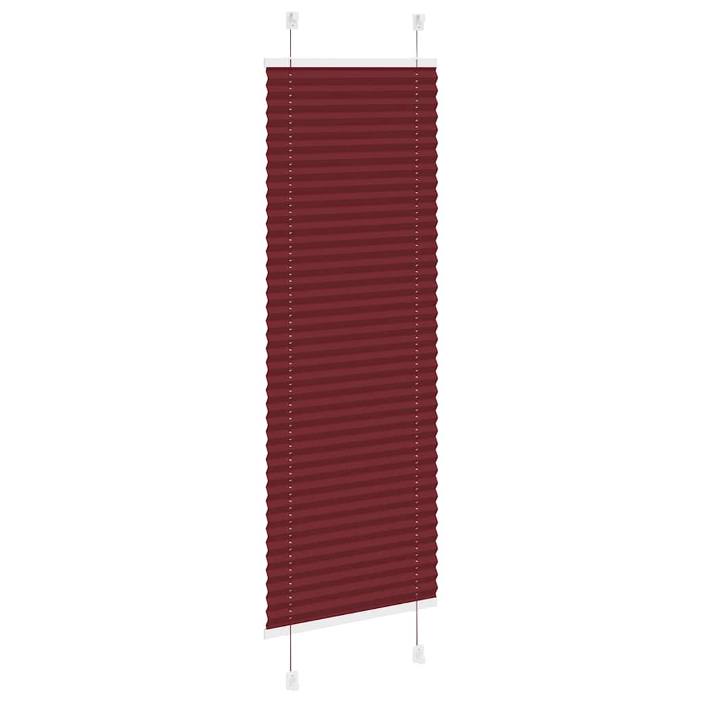 Plisirana zavjesa Bordo crvena 45x100 cm Širina tkanine 44,4 cm Poliester