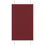 Plisirana zavjesa Bordo crvena 75x100 cm Širina tkanine 74,4 cm Poliester