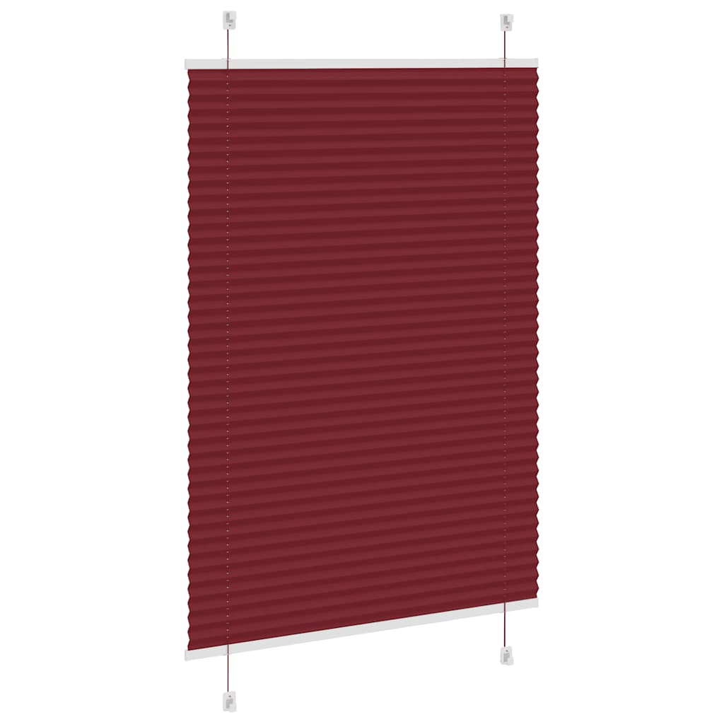 Plisirana zavjesa Bordo crvena 85x100 cm Širina tkanine 84,4 cm Poliester