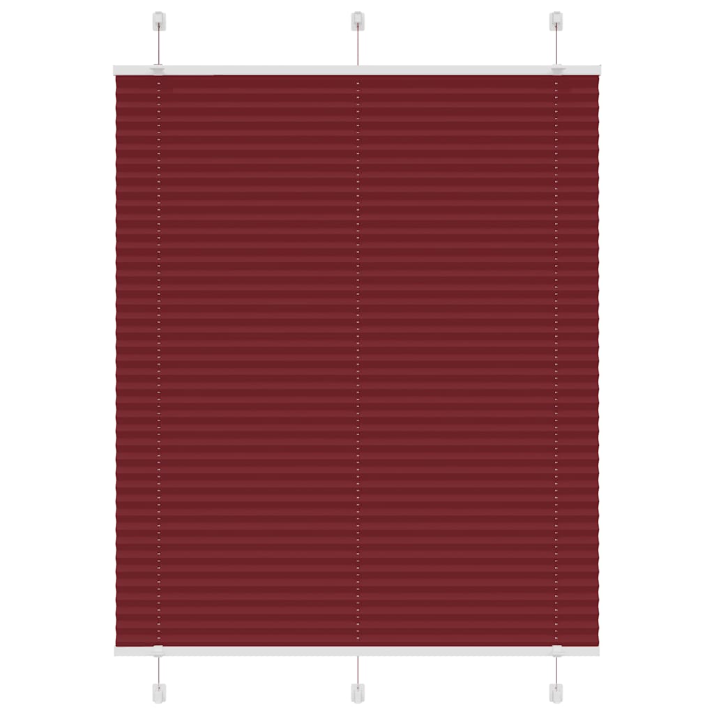 Plisirana zavjesa Bordo crvena 110x100 cm Širina tkanine 109,4 cm Poliester