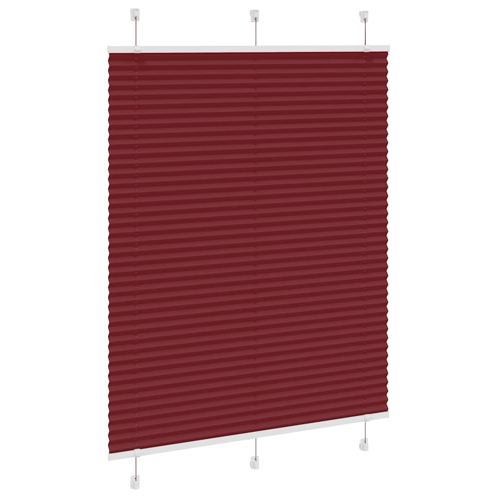 Plisirana zavjesa Bordo crvena 110x100 cm Širina tkanine 109,4 cm Poliester