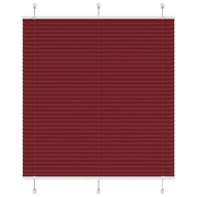 Plisirana zavjesa Bordo crvena 115x100 cm Širina tkanine 114,4 cm Poliester