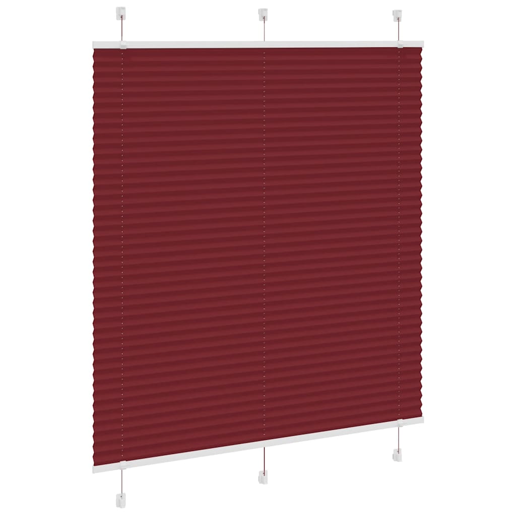 Plisirana zavjesa Bordo crvena 115x100 cm Širina tkanine 114,4 cm Poliester
