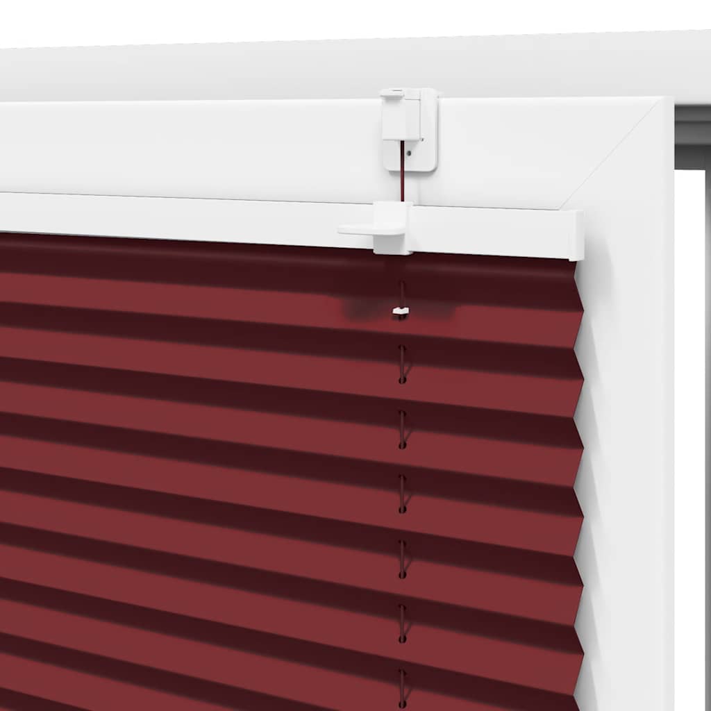 Plisirana zavjesa Bordo crvena 45x150 cm Širina tkanine 44,4 cm Poliester
