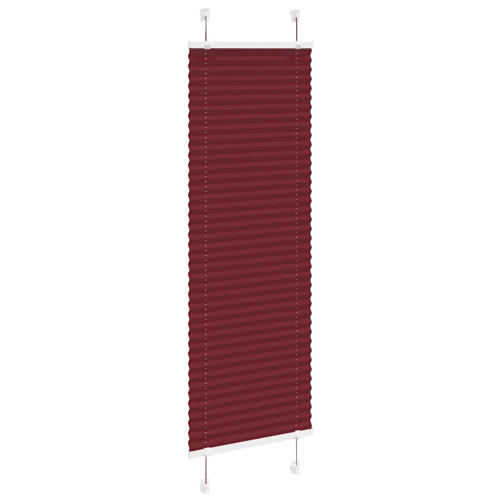Plisirana zavjesa Bordo crvena 50x150 cm Širina tkanine 49,4 cm Poliester