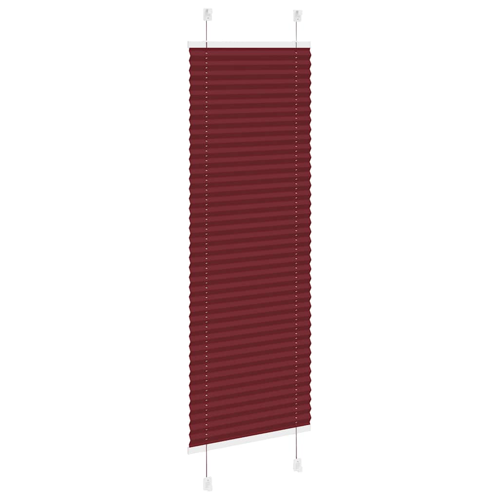 Plisirana zavjesa Bordo crvena 50x150 cm Širina tkanine 49,4 cm Poliester