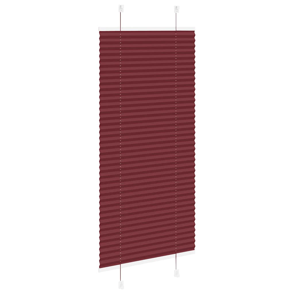 Plisirana zavjesa Bordo crvena 65x150 cm Širina tkanine 64,4 cm Poliester
