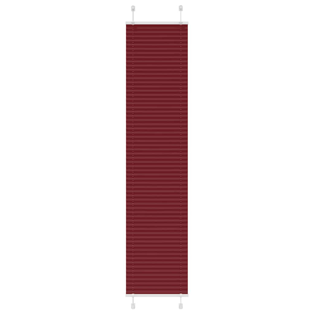 Plisirana zavjesa Bordo crvena 45x200 cm Širina tkanine 44,4 cm Poliester