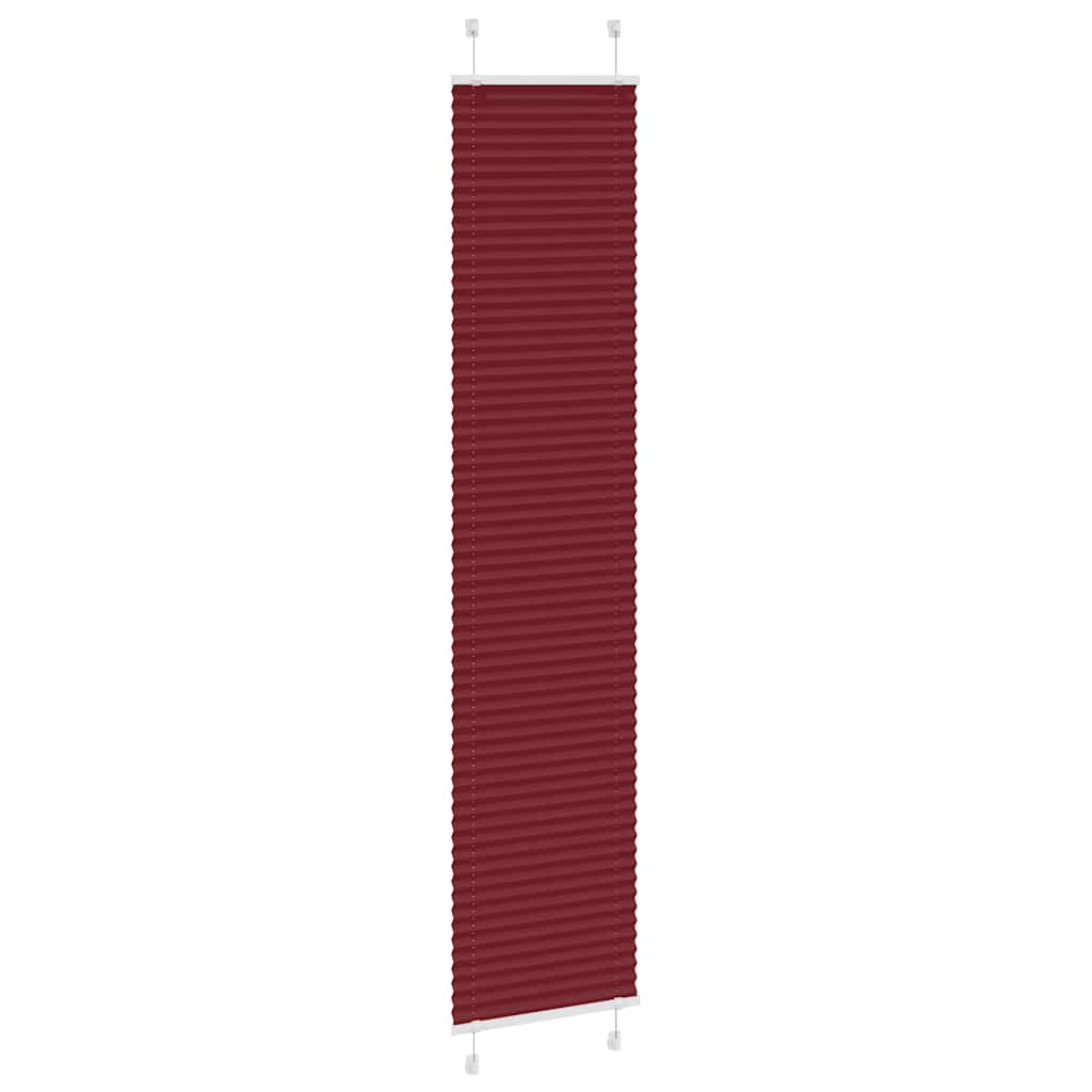 Plisirana zavjesa Bordo crvena 45x200 cm Širina tkanine 44,4 cm Poliester