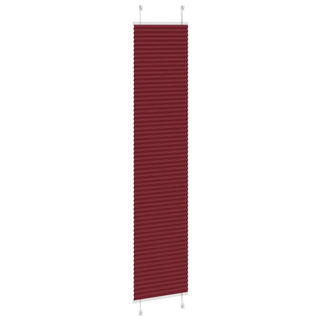 Plisirana zavjesa Bordo crvena 45x200 cm Širina tkanine 44,4 cm Poliester