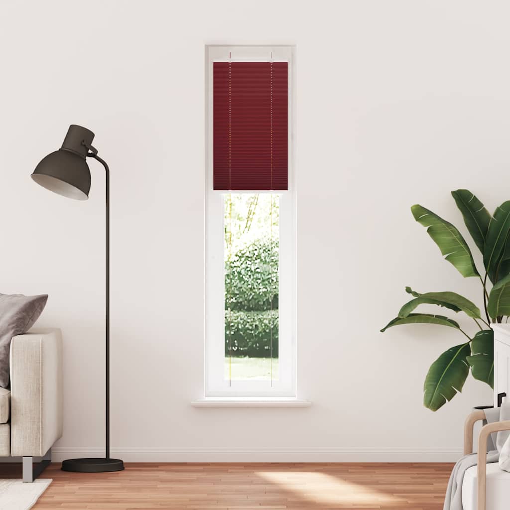 Plisirana zavjesa Bordo crvena 50x200 cm Širina tkanine 49,4 cm Poliester