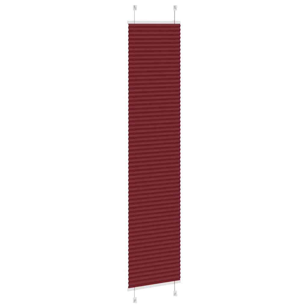 Plisirana zavjesa Bordo crvena 50x200 cm Širina tkanine 49,4 cm Poliester