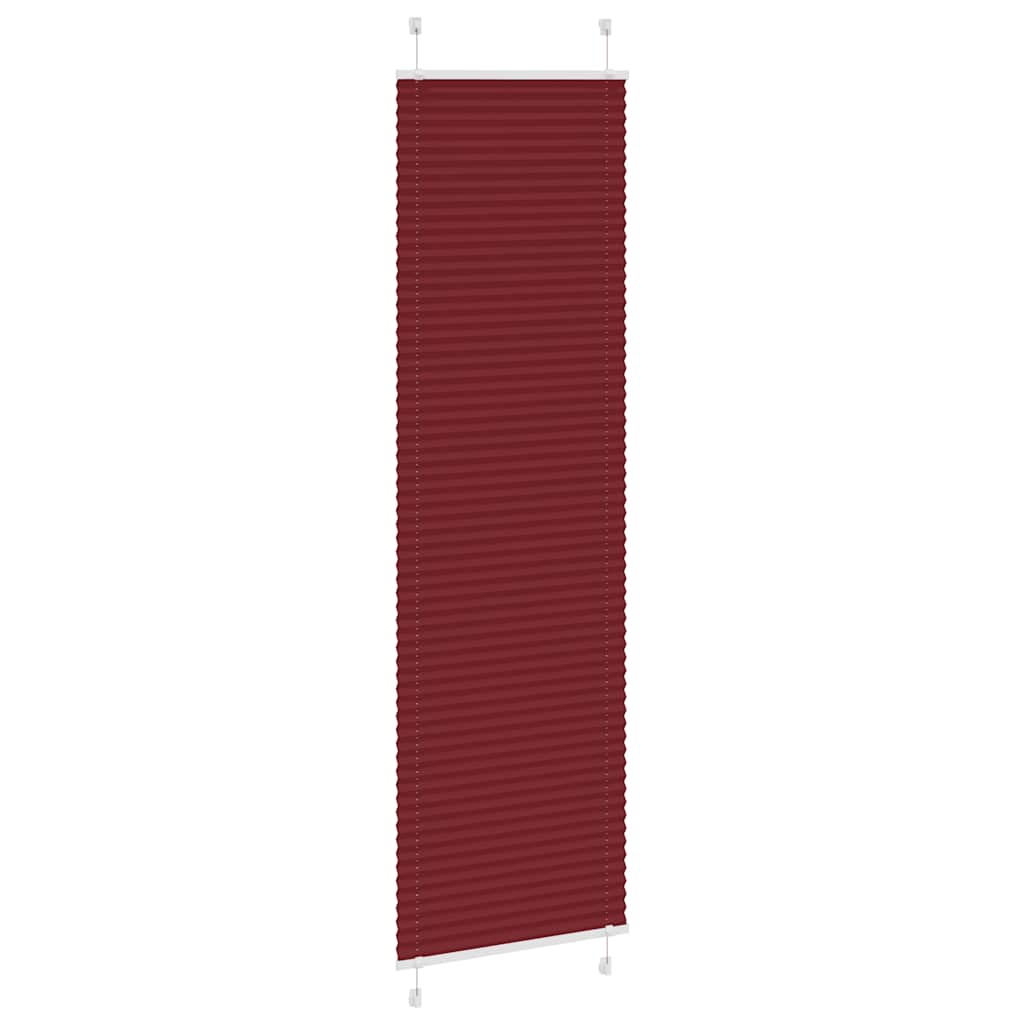 Plisirana zavjesa Bordo crvena 55x200 cm Širina tkanine 54,4 cm Poliester