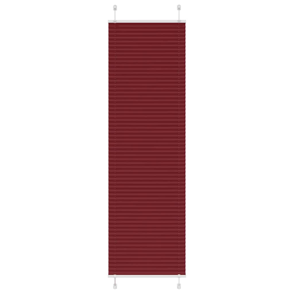 Plisirana zavjesa Bordo crvena 60x200 cm Širina tkanine 59,4 cm Poliester