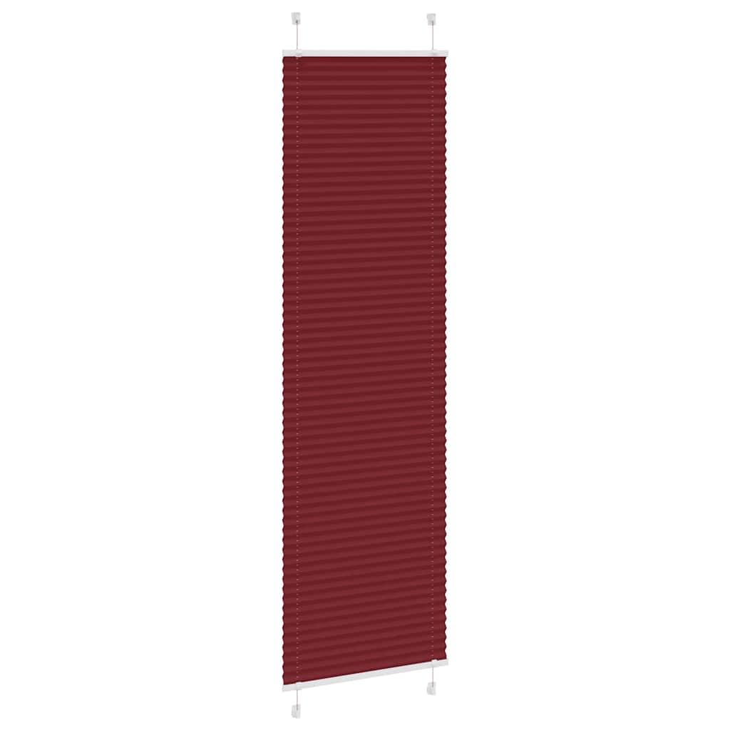 Plisirana zavjesa Bordo crvena 60x200 cm Širina tkanine 59,4 cm Poliester