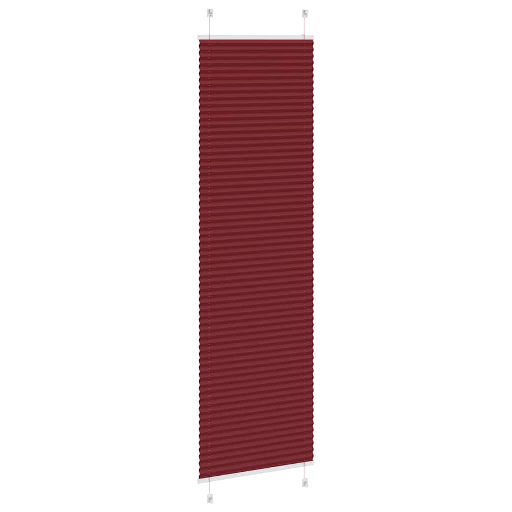Plisirana zavjesa Bordo crvena 60x200 cm Širina tkanine 59,4 cm Poliester
