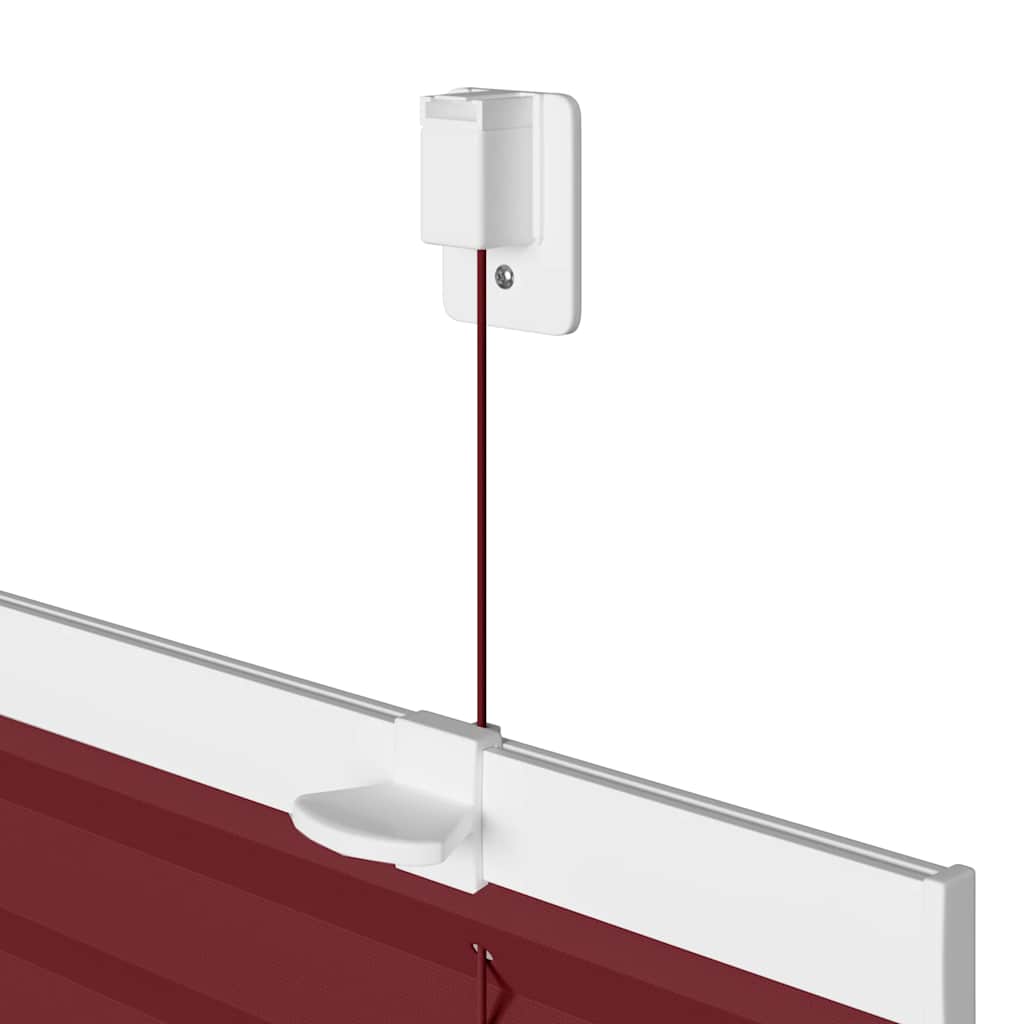 Plisirana zavjesa Bordo crvena 65x200 cm Širina tkanine 64,4 cm Poliester