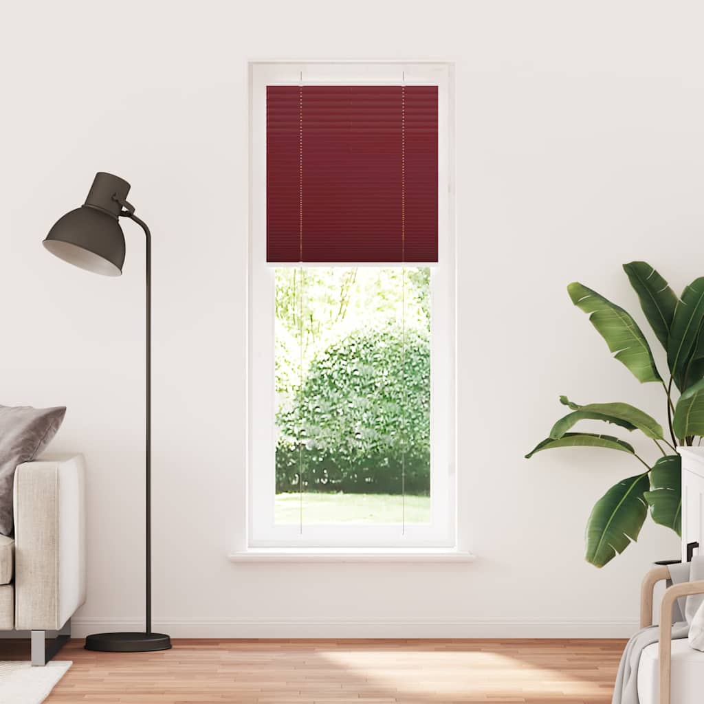 Plisirana zavjesa Bordo crvena 70x200 cm Širina tkanine 69,4 cm Poliester