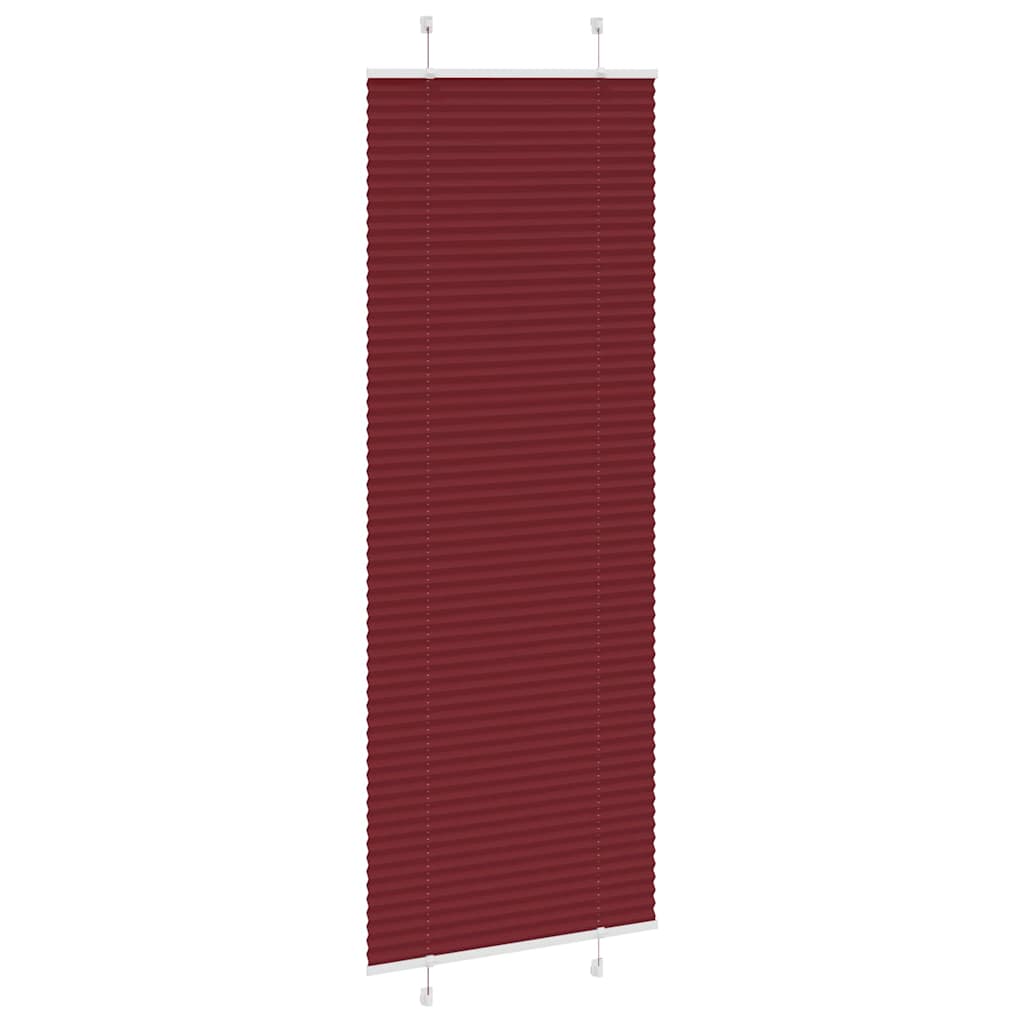 Plisirana zavjesa Bordo crvena 70x200 cm Širina tkanine 69,4 cm Poliester