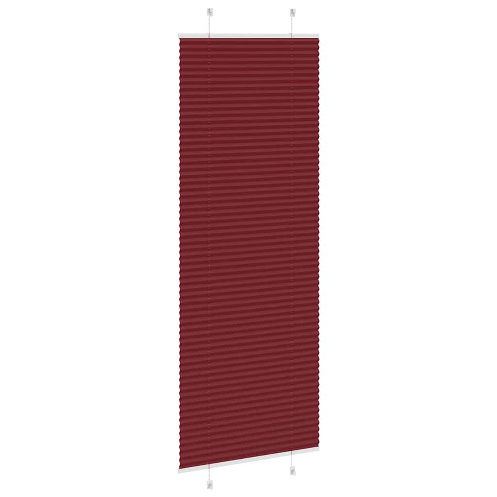 Plisirana zavjesa Bordo crvena 70x200 cm Širina tkanine 69,4 cm Poliester