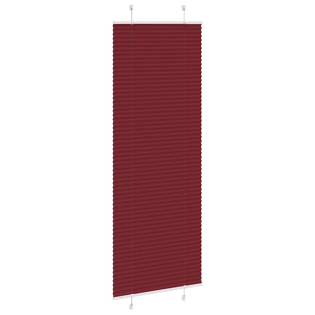 Plisirana zavjesa Bordo crvena 80x200 cm Širina tkanine 79,4 cm Poliester