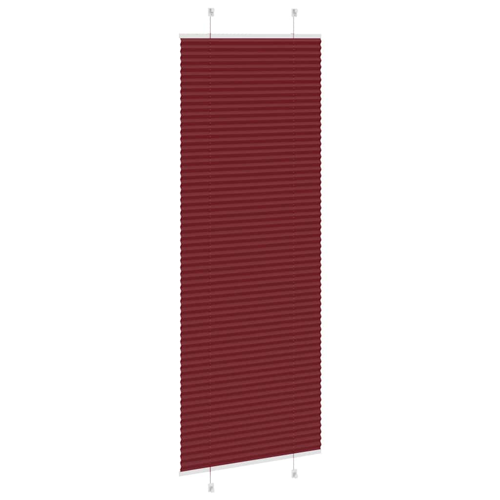 Plisirana zavjesa Bordo crvena 80x200 cm Širina tkanine 79,4 cm Poliester
