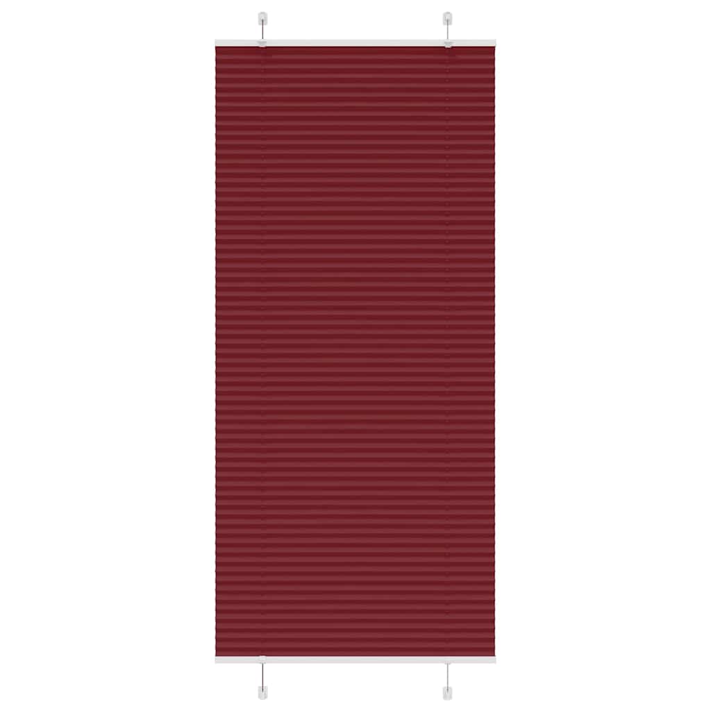 Plisirana zavjesa Bordo crvena 100x200 cm Širina tkanine 99,4 cm Poliester
