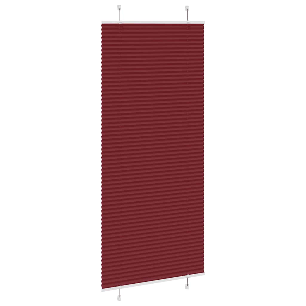 Plisirana zavjesa Bordo crvena 100x200 cm Širina tkanine 99,4 cm Poliester