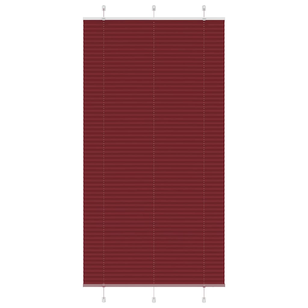 Plisirana zavjesa Bordo crvena 110x200 cm Širina tkanine 109,4 cm Poliester