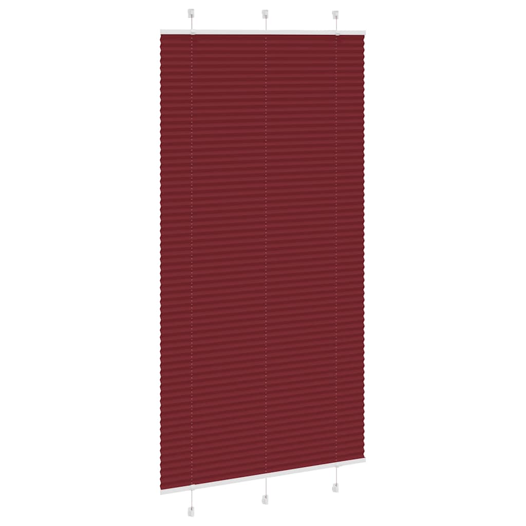 Plisirana zavjesa Bordo crvena 110x200 cm Širina tkanine 109,4 cm Poliester