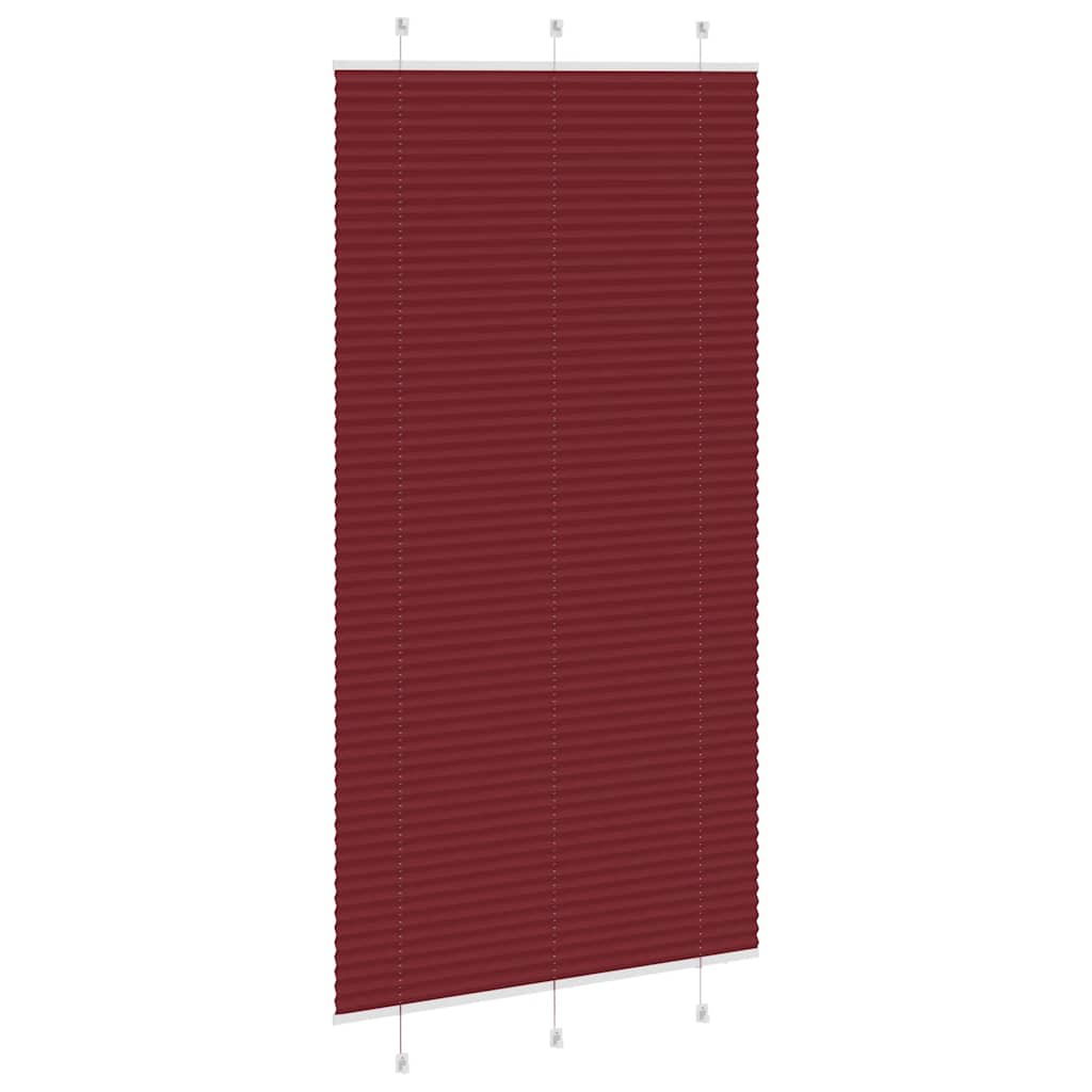 Plisirana zavjesa Bordo crvena 110x200 cm Širina tkanine 109,4 cm Poliester