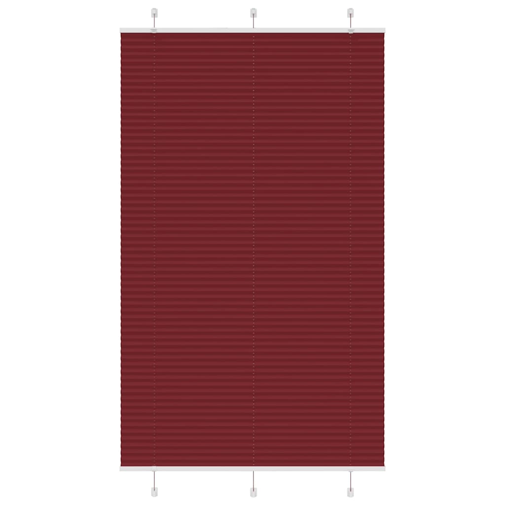 Plisirana zavjesa Bordo crvena 115x200 cm Širina tkanine 114,4 cm Poliester