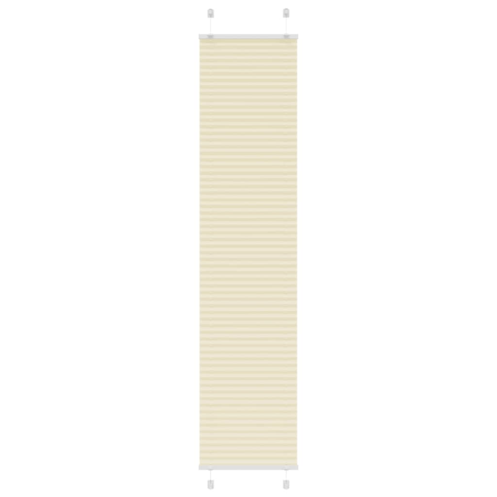 Plisirana zavjesa krem boje 40x200 cm Širina tkanine 39,4 cm Poliester