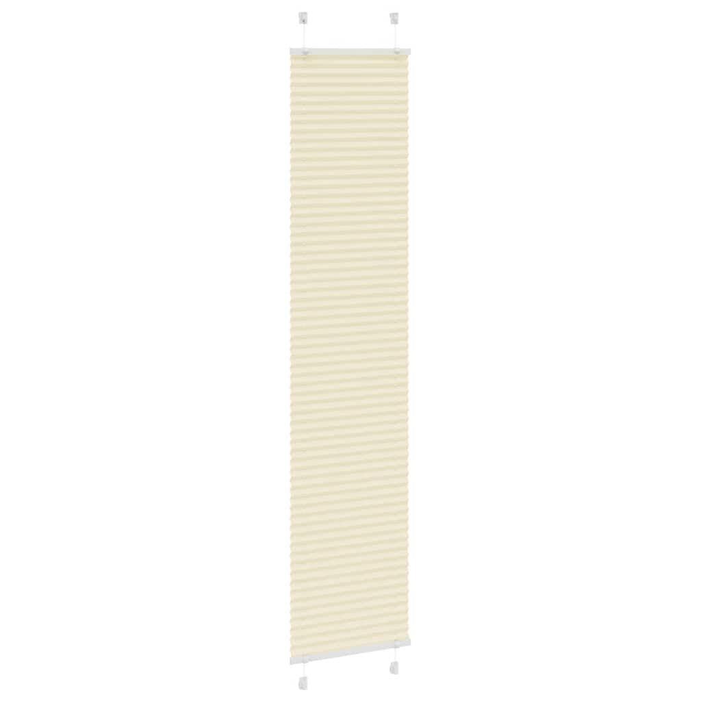 Plisirana zavjesa krem boje 40x200 cm Širina tkanine 39,4 cm Poliester