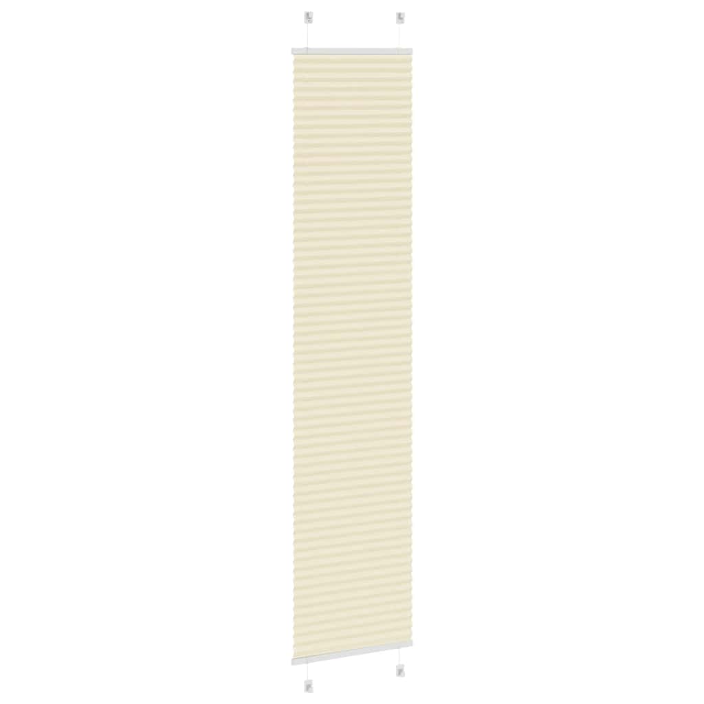 Plisirana zavjesa krem boje 40x200 cm Širina tkanine 39,4 cm Poliester