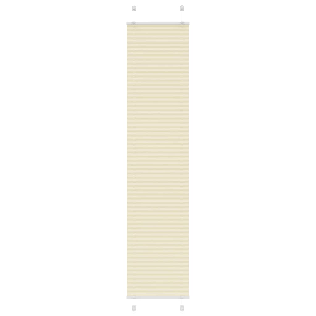Plisirana zavjesa krem boje 45x200 cm Širina tkanine 44,4 cm Poliester