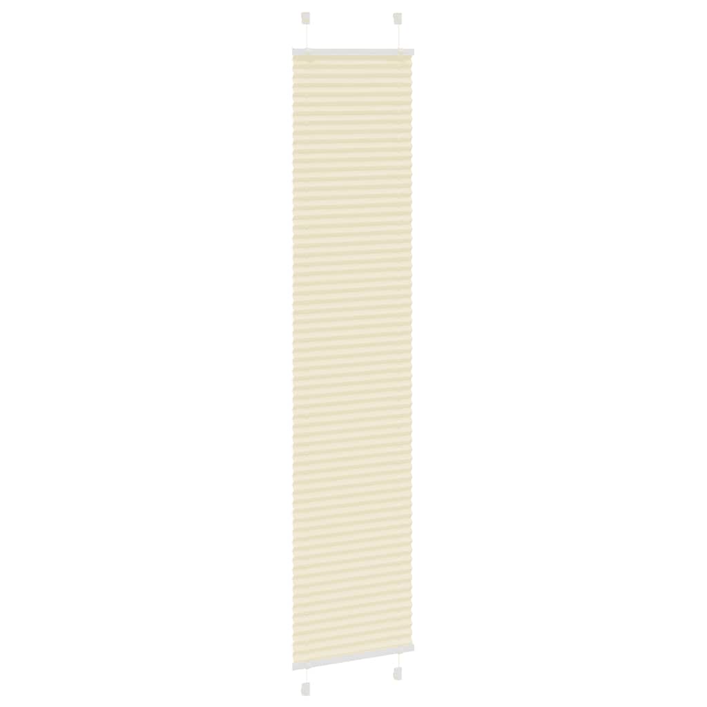 Plisirana zavjesa krem boje 45x200 cm Širina tkanine 44,4 cm Poliester