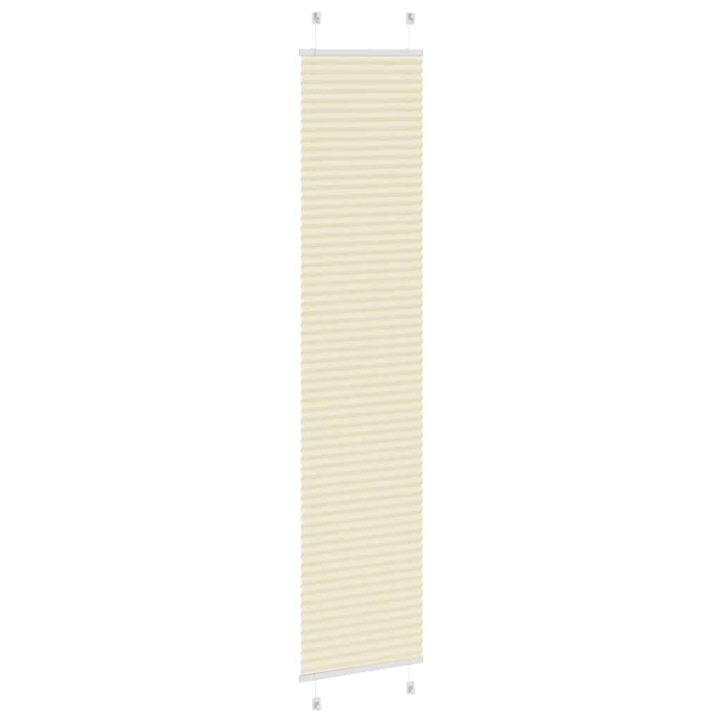 Plisirana zavjesa krem boje 45x200 cm Širina tkanine 44,4 cm Poliester